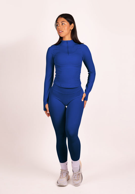 Aura | Mallas Scrunch de Alto Rendimiento Premium - Azul Oscuro