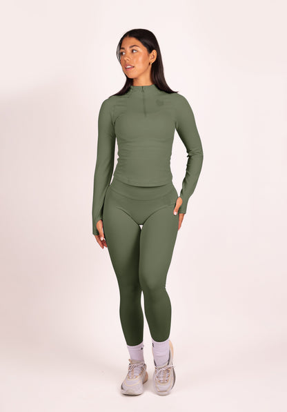 Aura | Leggings Scrunch de Alto Rendimiento Premium - Verde