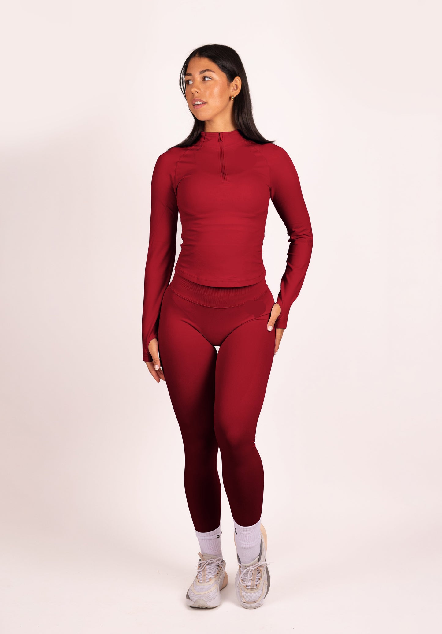 Aura | Leggings Scrunch de Alto Rendimiento Premium - Rojo
