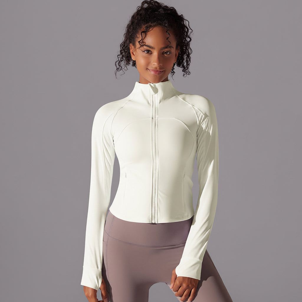 Serenity | Chaqueta con cremallera de alto rendimiento - Marfil