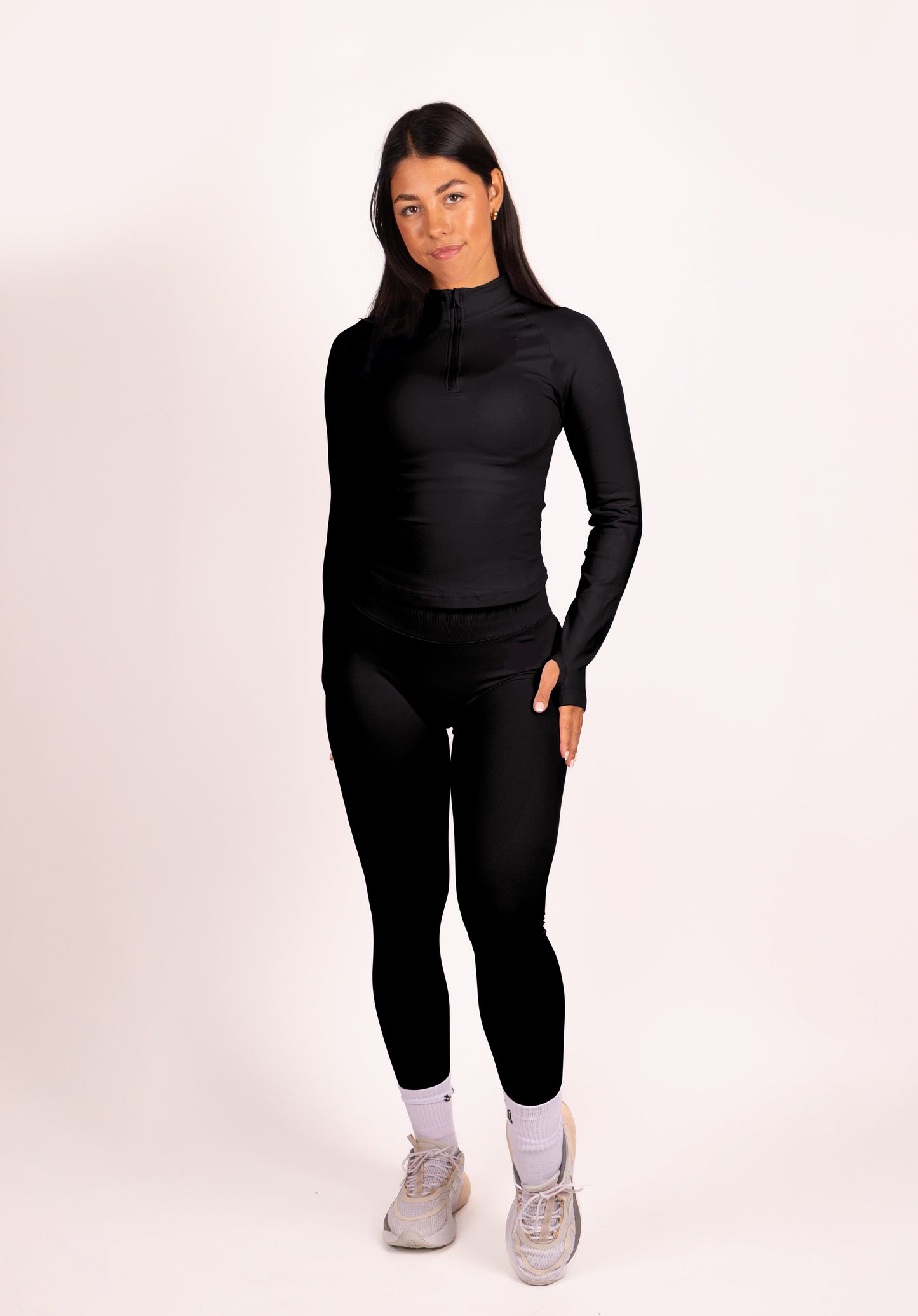 Aura | Mallas Scrunch Premium de Alto Rendimiento - Negro