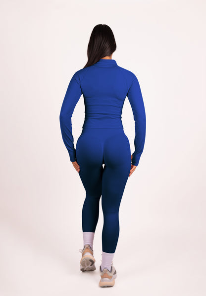 Aura | Mallas Scrunch de Alto Rendimiento Premium - Azul Oscuro