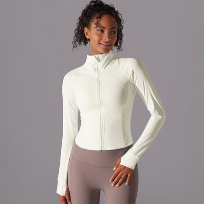 Serenity | Chaqueta con cremallera de alto rendimiento - Marfil