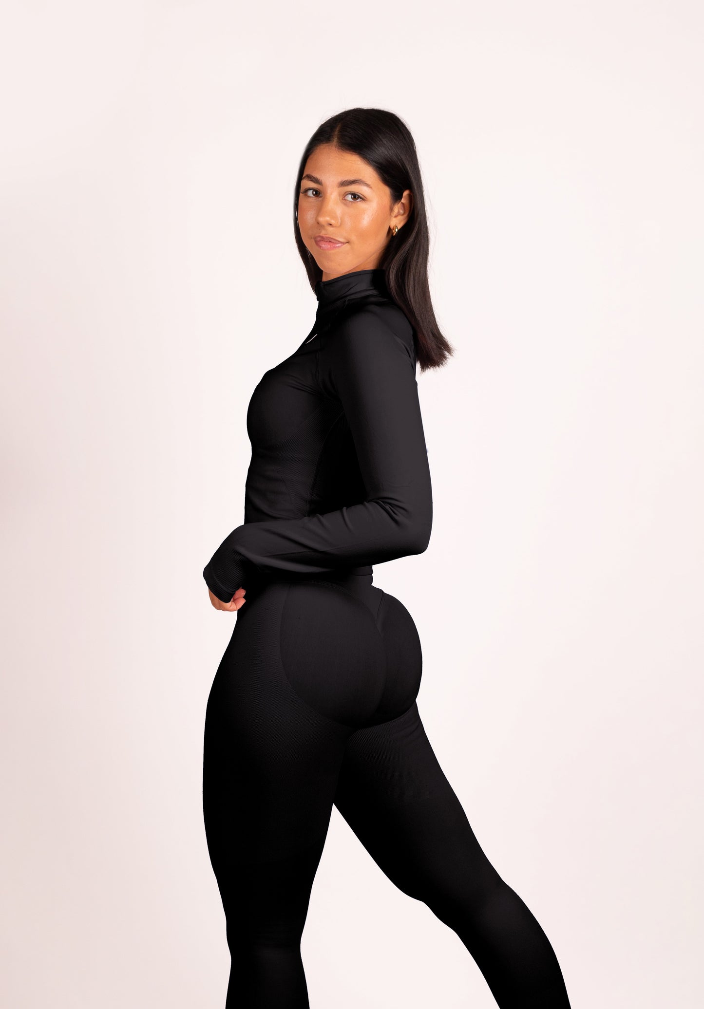 Aura | Mallas Scrunch Premium de Alto Rendimiento - Negro