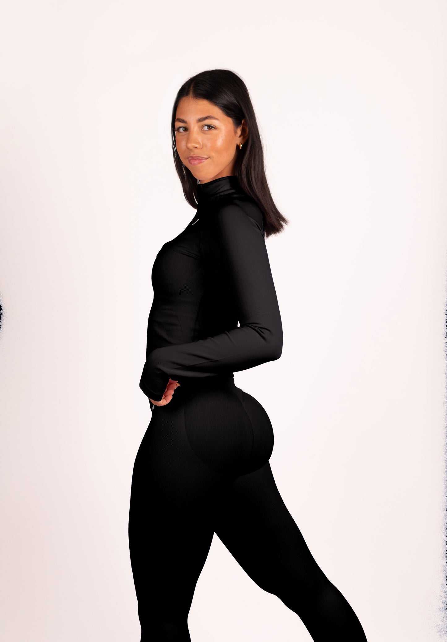 Aura | Mallas Scrunch Premium de Alto Rendimiento - Negro
