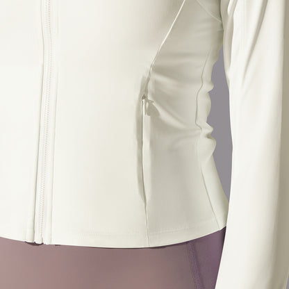 Serenity | Chaqueta con cremallera de alto rendimiento - Marfil