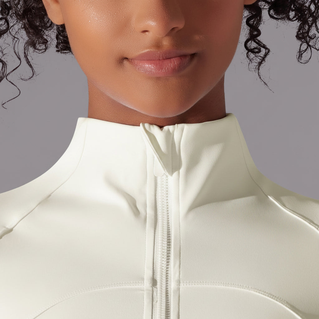 Serenity | Chaqueta con cremallera de alto rendimiento - Marfil