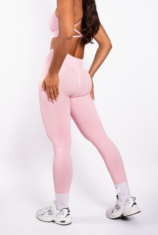 Aura | Leggings Scrunch de Alto Rendimiento Premium - Rosa