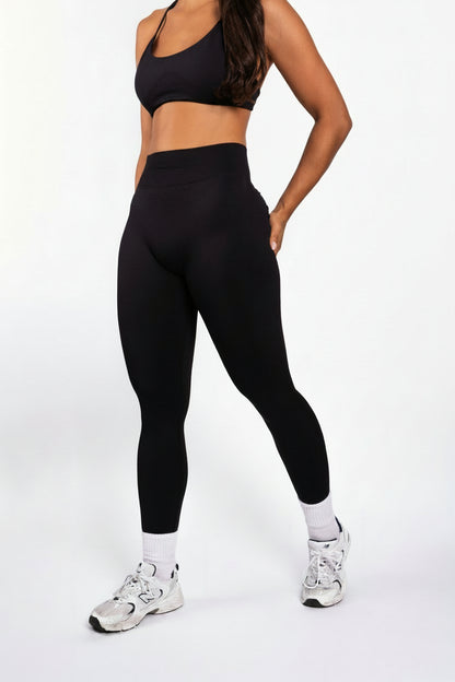 Solene | Leggings moldeadores sin costuras – Negro