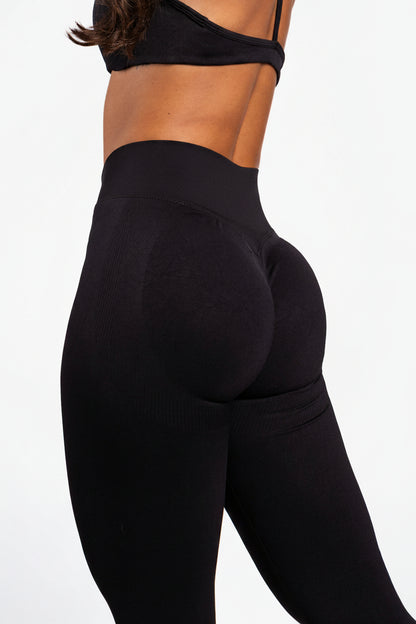 Solene | Leggings moldeadores sin costuras – Negro