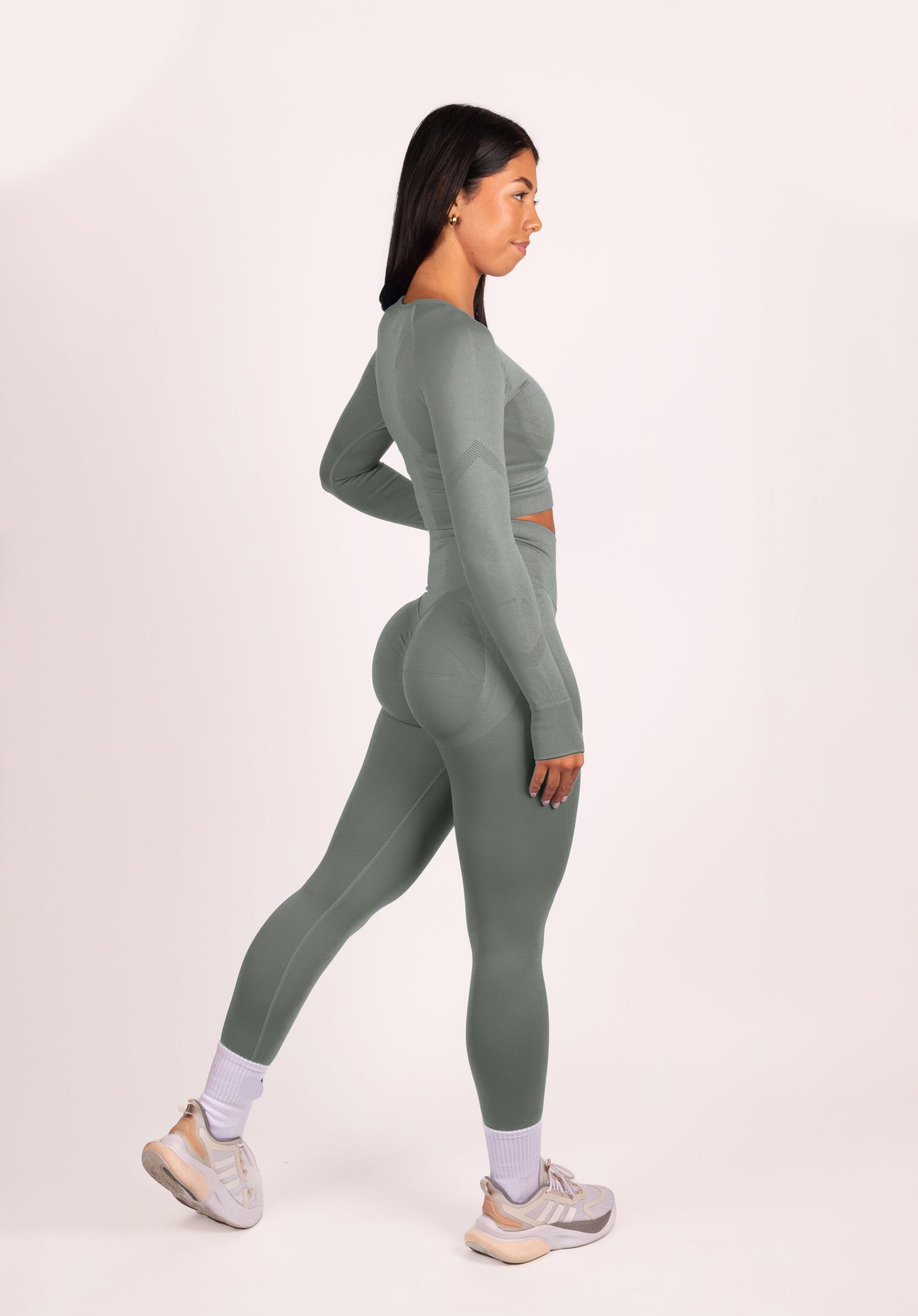 Serenity | Leggings fruncidos prémium - Gris