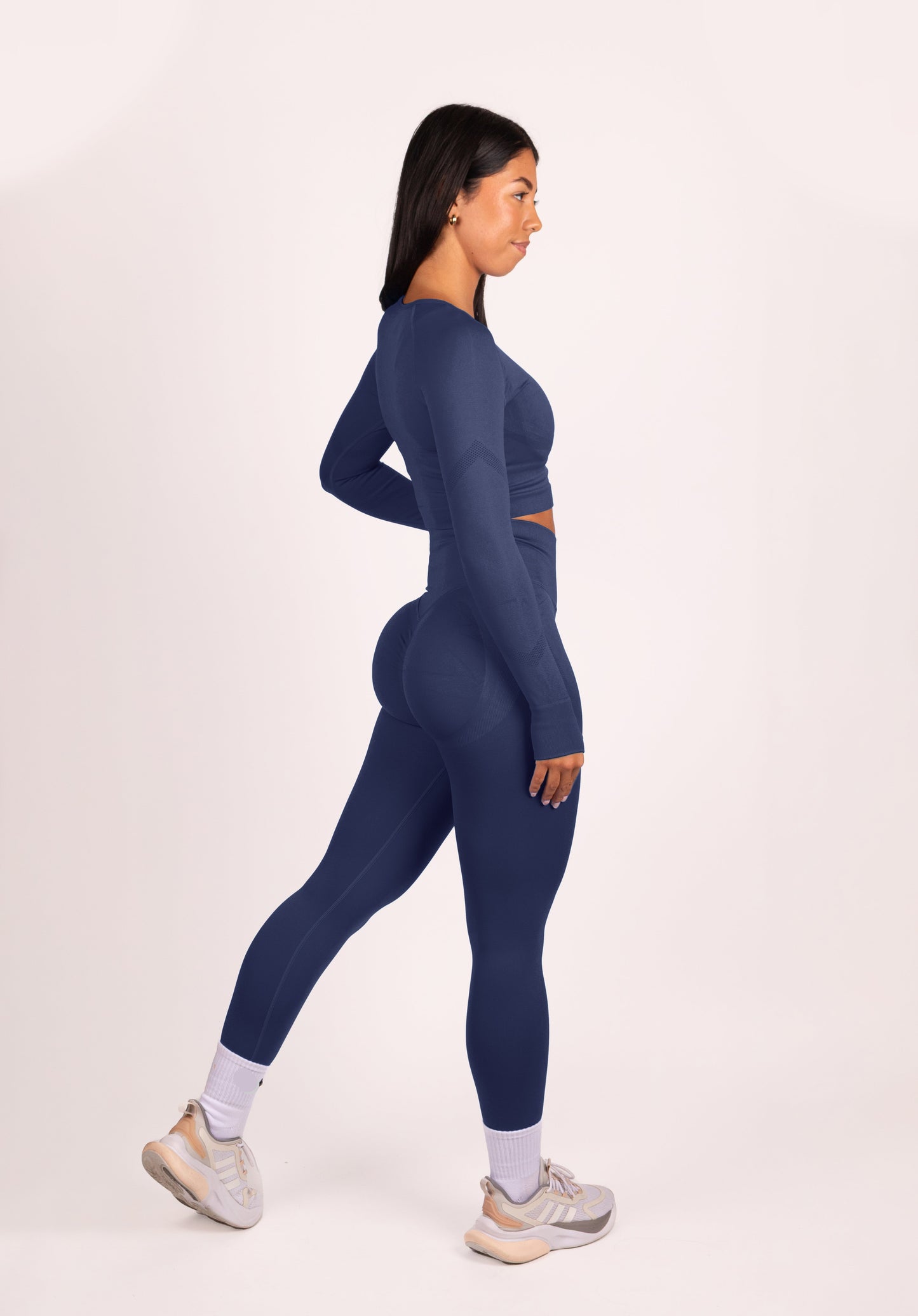 Serenity | Leggings Scrunch Premium - Azul Oscuro