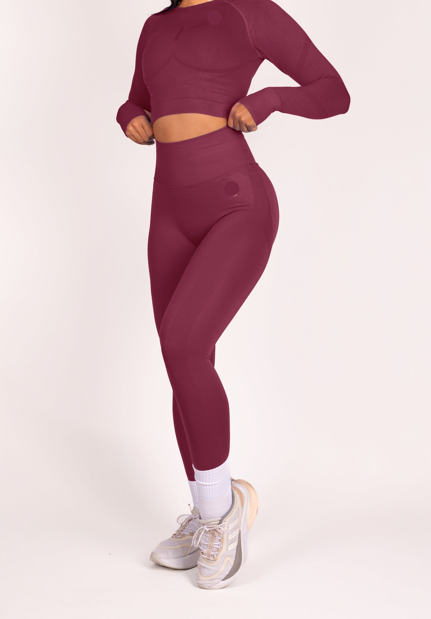 Serenity | Conjunto largo - Rojo vino
