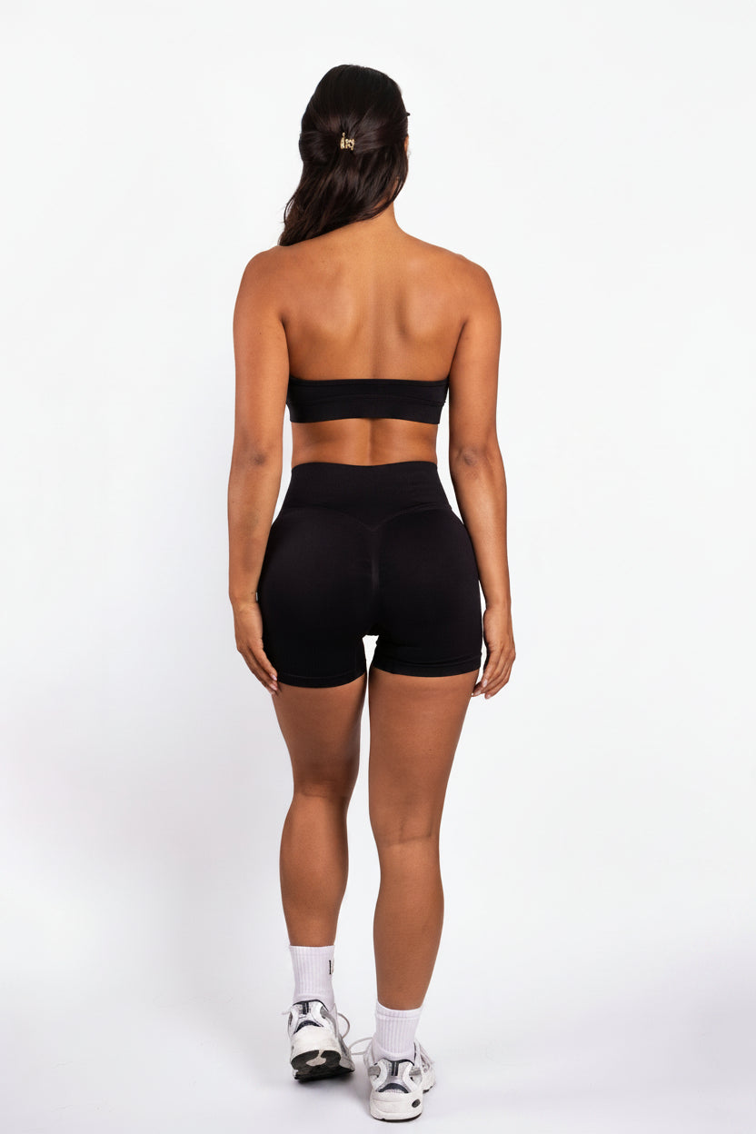 Solene | Pantalones cortos sin costuras – Negro