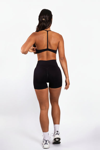 Solene | Pantalones cortos sin costuras – Negro