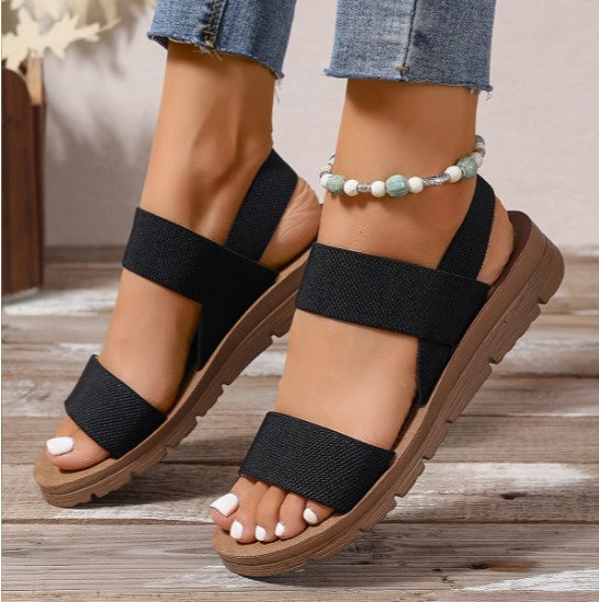 Aurelle Riviera - Sandalias Cómodas - Negro