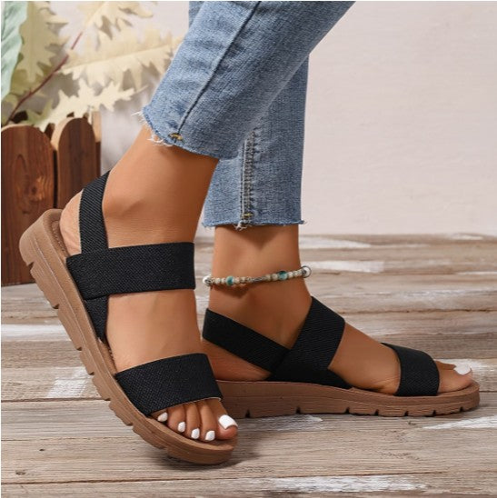 Aurelle Riviera - Sandalias Cómodas - Negro