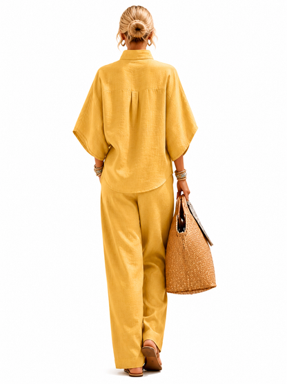Juego de sábanas Mariel - Amarillo