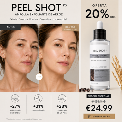 PEEL SHOT Ampolla Refinadora de Arroz Negro