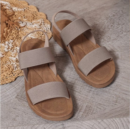 Aurelle Riviera - Sandalias Cómodas - Caqui