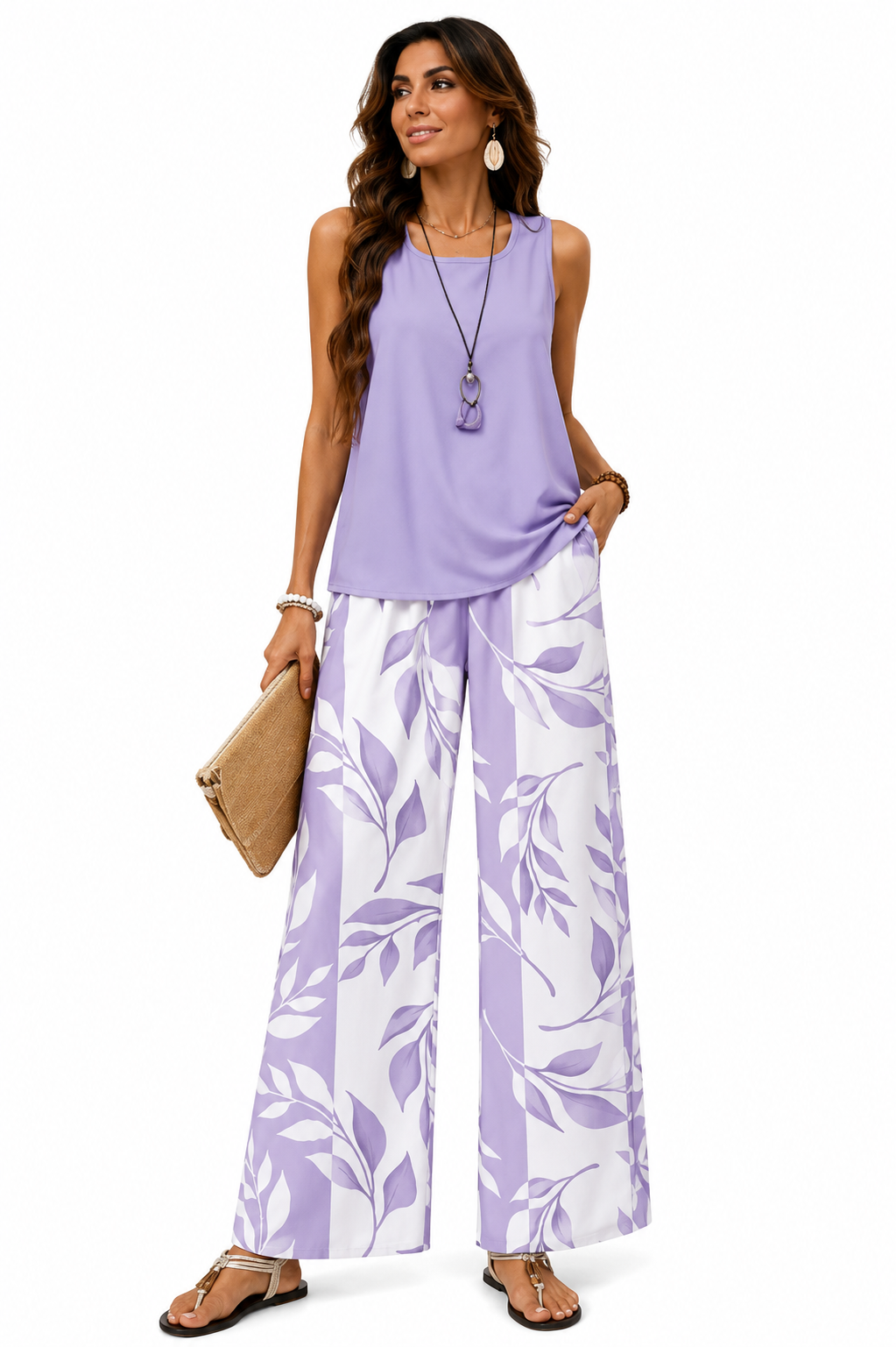 Lucienne | Conjunto Summer Sky Blossom - Lila
