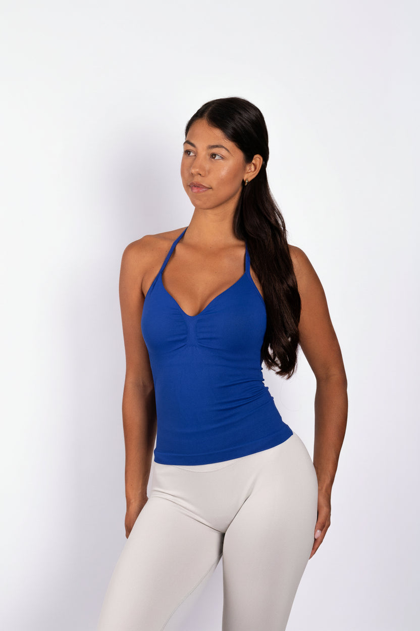 Aura | Crop Top - Azul oscuro