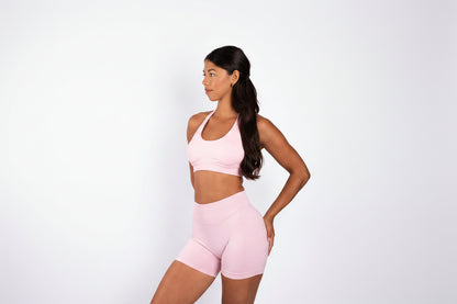 Sujetador Aura | Halter con soporte - Rosa