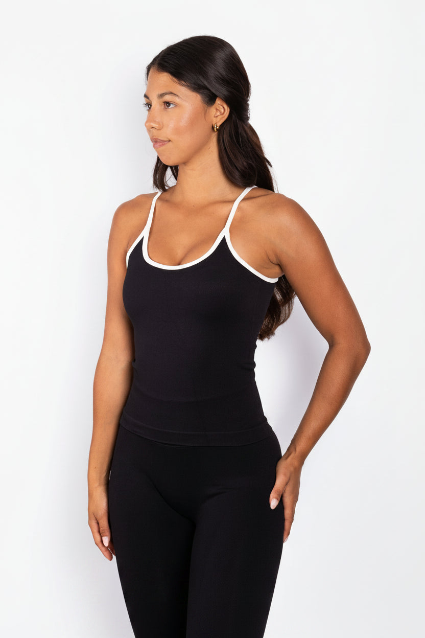 Element | Camiseta sin mangas sin costuras - Negro