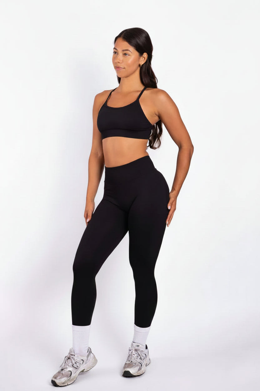 Aura | Mallas Scrunch de alto rendimiento prémium – Paquete de 3
