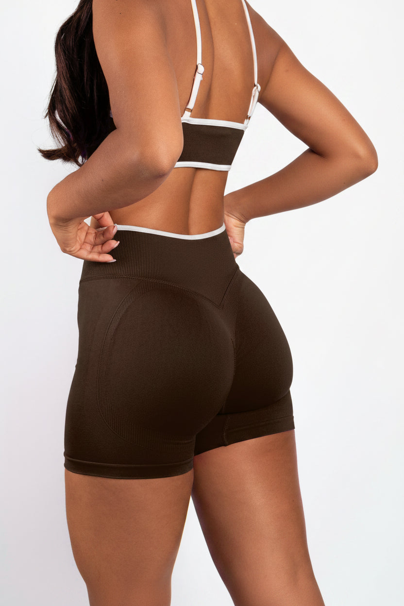 Element | Shorts senza cuciture – Marroni