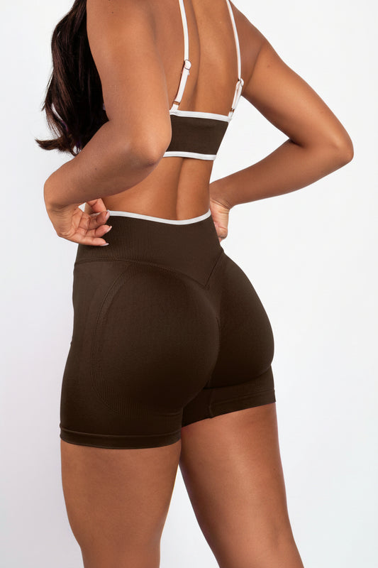 Element | Shorts sin costuras – Marrón