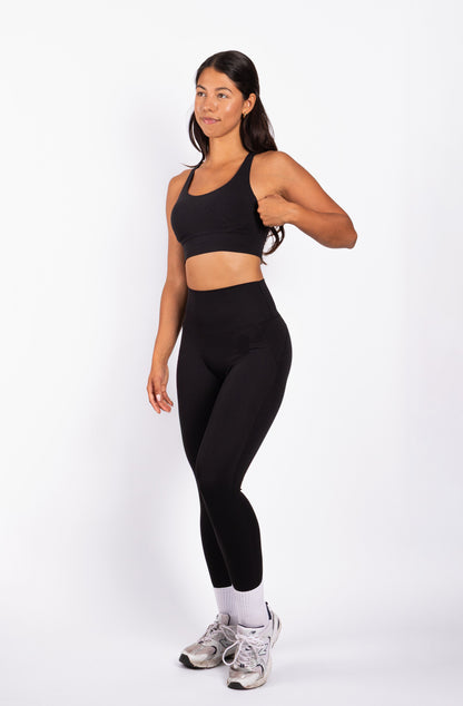 Velora | Legging de Alto Rendimiento – Negro