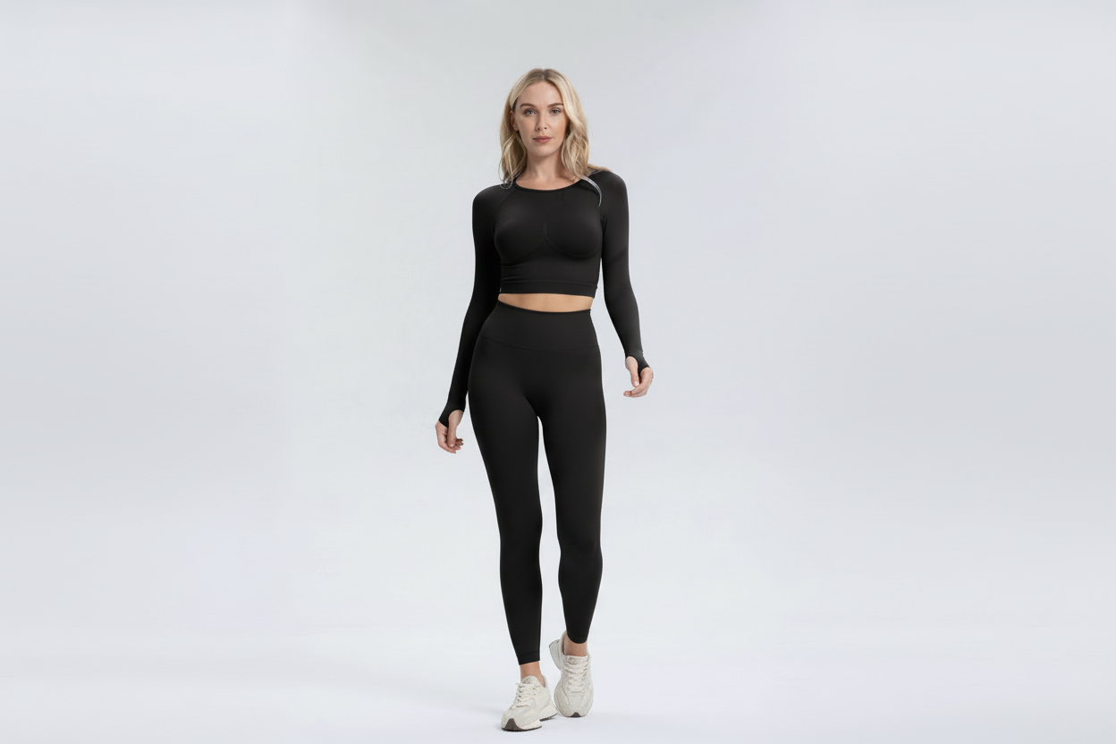 Serenity | Legging fruncido premium - Negro