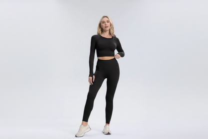 Serenity | Legging fruncido premium - Negro