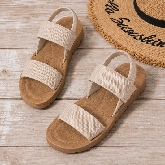 Aurelle Riviera - Sandalias Cómodas - Beige